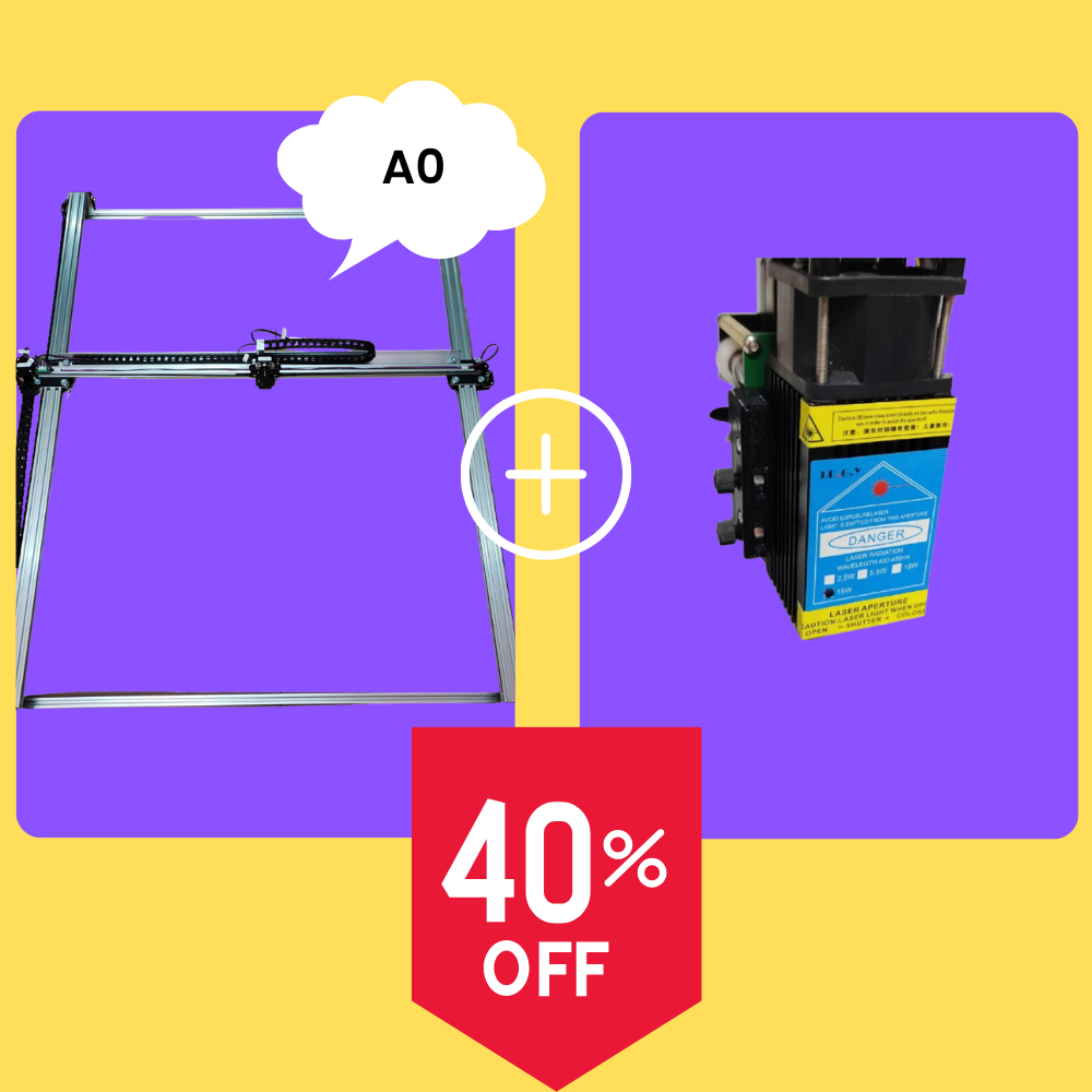 حزمة رأس ليزر iDraw H A0+15W