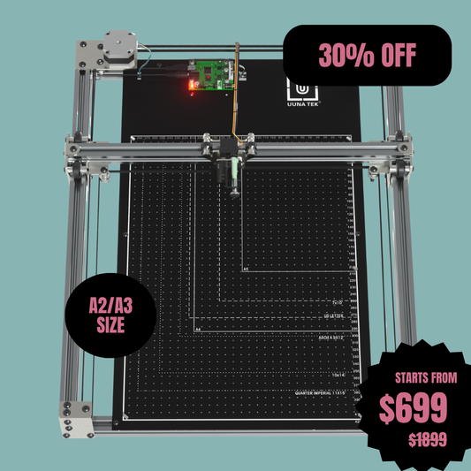 iDraw H SE A3/A2 روبوت رسم للفنانين، فن توليدي وأتمتة الكتابة بخط اليد – يجمع بين جهاز iDraw H القوي وبرمجيات Axidraw المرنة