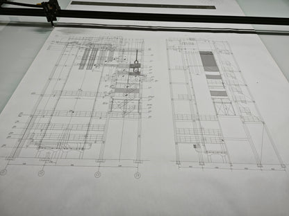 UUNA TEK 3.0 - (2X1.25M/2X2M/2X4M) Preassembled High-End All-in-One Architect Drawing Table & Pen Plotter  for Architectural Drafting - UUNA TEK CO.,LIMITED