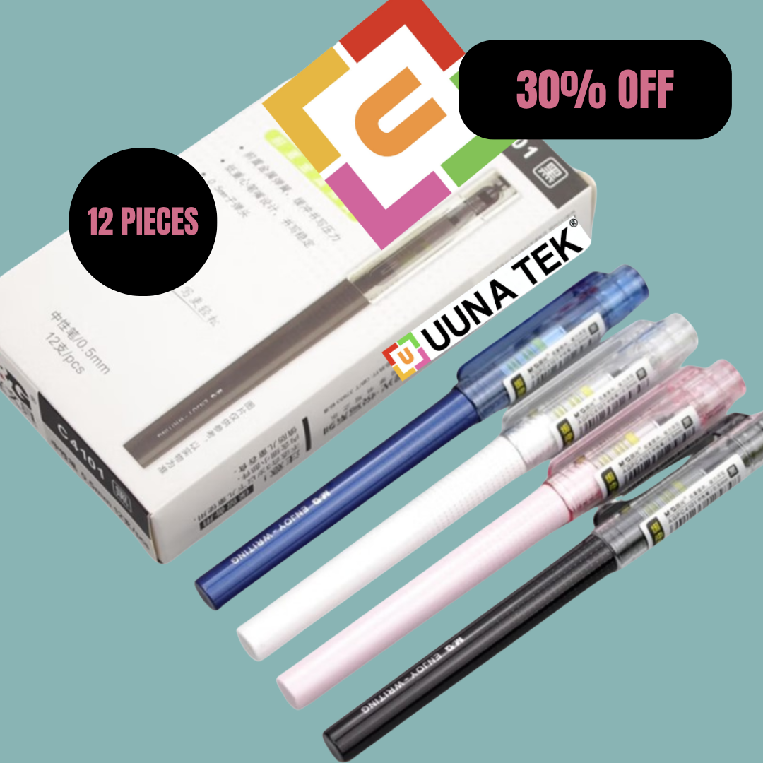 حزمة أقلام مزودة بنابض - 12 قطعة