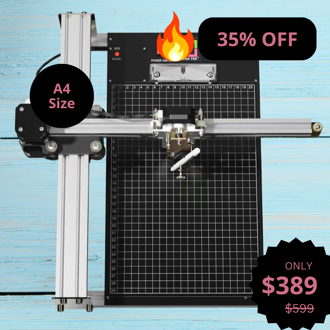 UUNA TEK® iDraw 2.0 - روبوت رسم بحجم A4، أفضل جهاز رسم قلم للمبتدئين