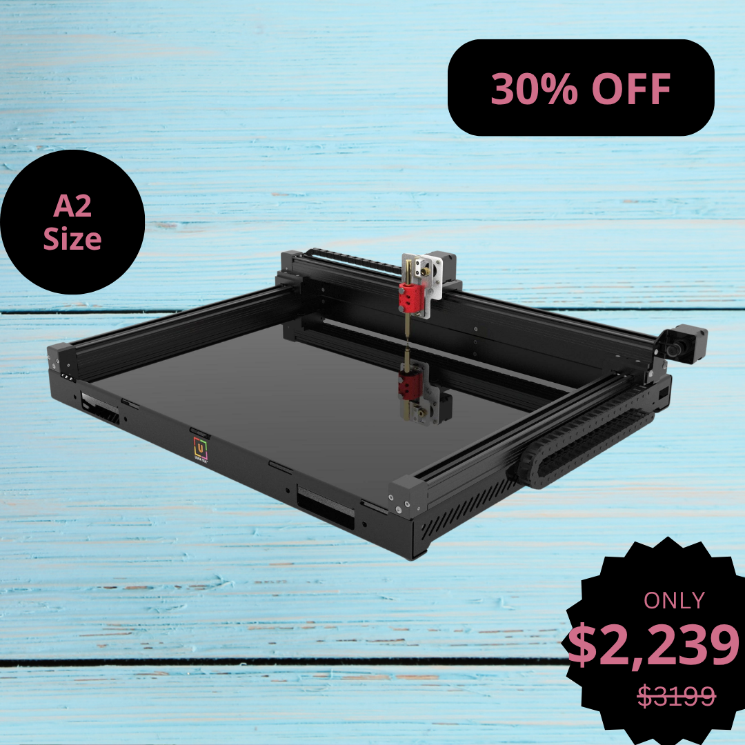 روبوت رسم قلم بلوتر UUNA TEK 3.0 A2 – متعدد الوظائف مع واي فاي وبطاقة SD، بلوتر متوسط الحجم عالي الدقة