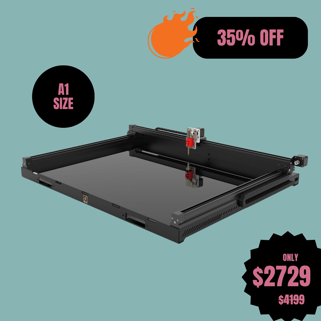 روبوت رسم قلم بلوتر UUNA TEK 3.0 A1 فاخرة متعددة الوظائف مسبقة التجميع مع واي فاي وبطاقة SD – حجم كبير، أكثر هدوءًا، أسرع، وأكثر دقة