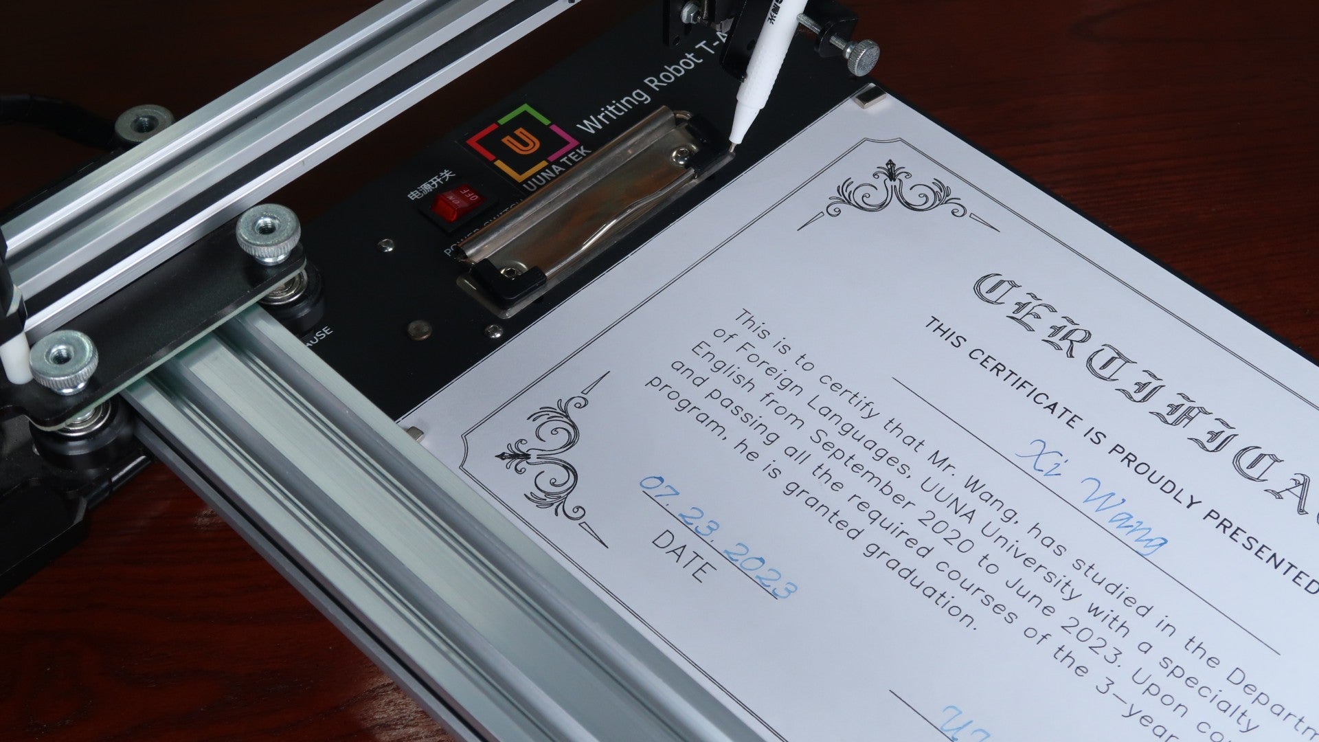 UUNA TEK®  iDraw 2.0 - A4 Size Drawing Robot/Drawing Machine/Homework Machine/Calligraphy Plotter/Handwriting Robot/Pen Plotter/Laser Engraver - UUNA TEK CO.,LIMITED