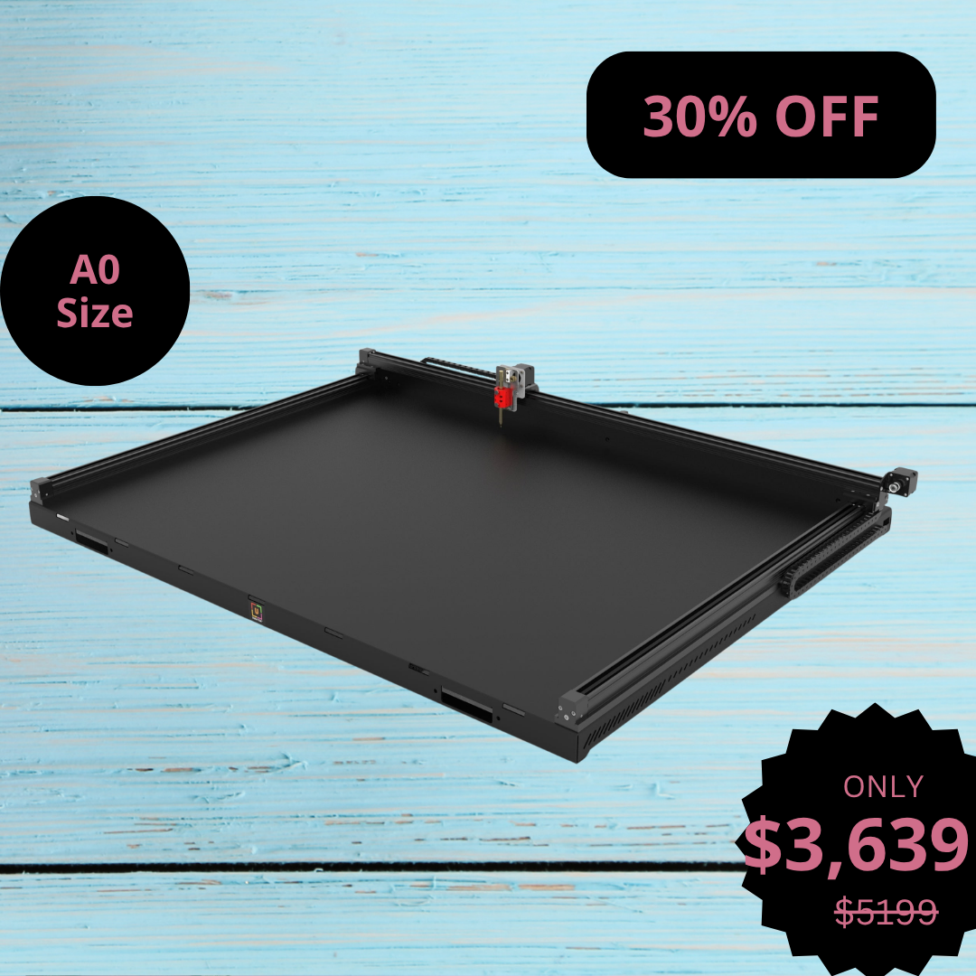 روبوت رسم قلم بلوتر UUNA TEK 3.0 A0 فاخرة متعددة الوظائف مسبقة التجميع مع واي فاي وبطاقة SD – حجم ضخم، أكثر هدوءًا، أسرع، وأكثر دقة