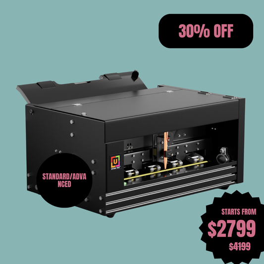 UUNA TEK® iAuto - آلة كتابة بخط اليد مع وحدة تغذية/آلة توقيع أوتوماتيكية/آلة كتابة للرسائل/آلة كتابة أوتوماتيكية، تكتب حتى 80 رسالة، 30 ظرفًا لكل تحميل