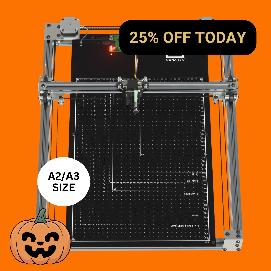 iDraw H SE A3/A2 Drawing Robot for Artists, Generative Art & Handwriting Automation – Combines the Robust iDraw H Hardware with Flexible Axidraw Software - UUNA TEK CO.,LIMITED